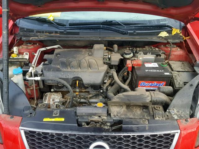 3N1AB6AP0CL641558 - 2012 NISSAN SENTRA 2.0 RED photo 7