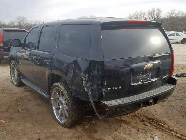 1GNFK13599R106058 - 2009 CHEVROLET TAHOE HYBR BLACK photo 3