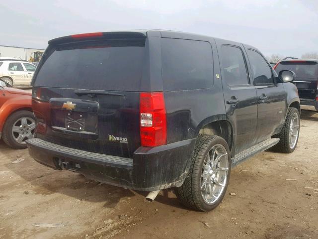 1GNFK13599R106058 - 2009 CHEVROLET TAHOE HYBR BLACK photo 4