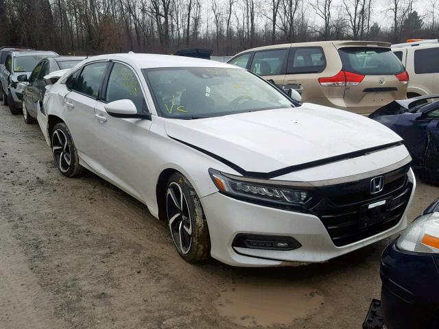 1HGCV1F35JA041243 - 2018 HONDA ACCORD SPO WHITE photo 1