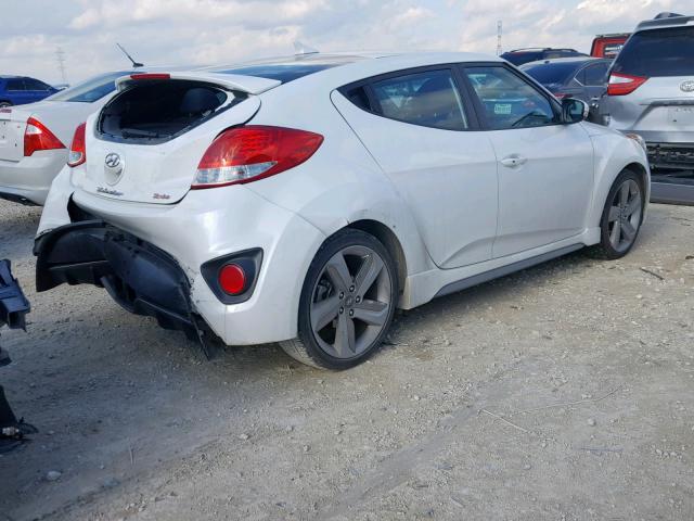 KMHTC6AE3DU162510 - 2013 HYUNDAI VELOSTER T WHITE photo 4