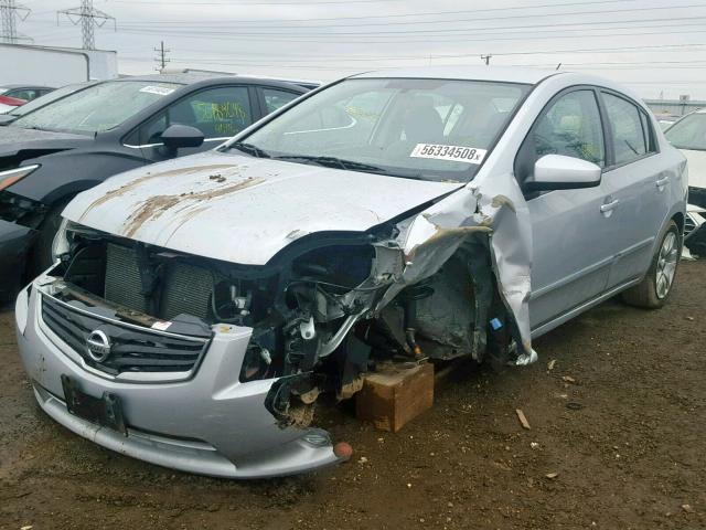 3N1AB6AP1CL702416 - 2012 NISSAN SENTRA 2.0 SILVER photo 2