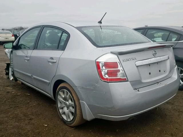 3N1AB6AP1CL702416 - 2012 NISSAN SENTRA 2.0 SILVER photo 3