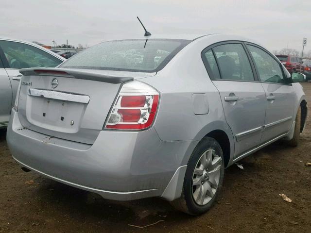 3N1AB6AP1CL702416 - 2012 NISSAN SENTRA 2.0 SILVER photo 4