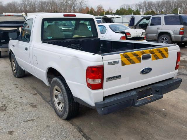 1FTYR10D77PA98964 - 2007 FORD RANGER WHITE photo 3