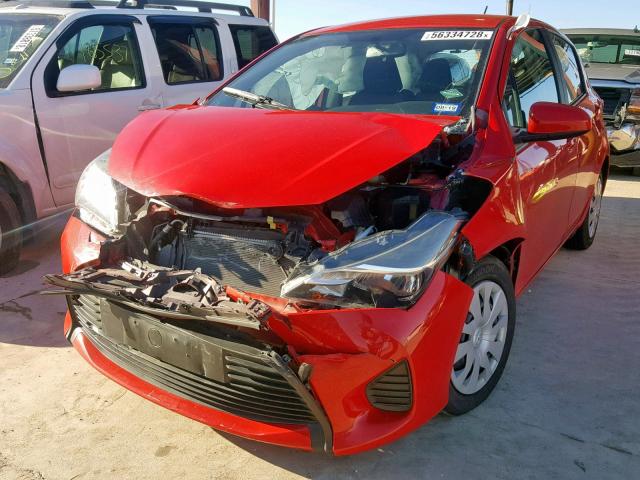 VNKKTUD37GA062485 - 2016 TOYOTA YARIS L RED photo 2