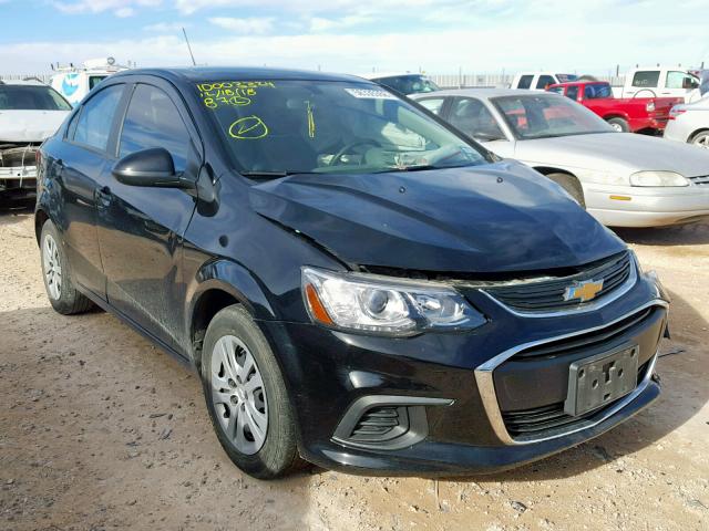 1G1JB5SH1J4115885 - 2018 CHEVROLET SONIC LS 黑色 照片 1