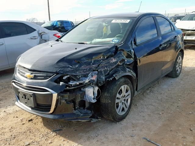 1G1JB5SH1J4115885 - 2018 CHEVROLET SONIC LS 黑色 照片 2