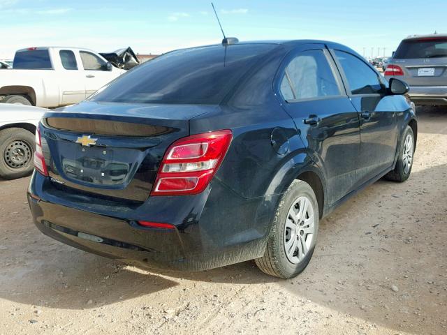 1G1JB5SH1J4115885 - 2018 CHEVROLET SONIC LS 黑色 照片 4