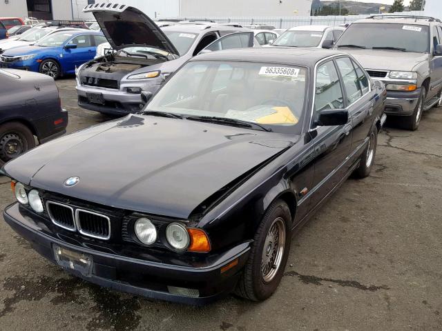 WBAHE6327SGF33896 - 1995 BMW 540 I AUTO BLACK photo 2