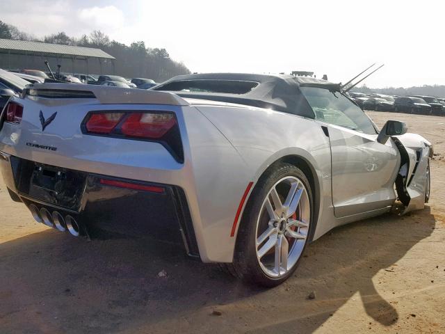 1G1YJ3D71G5101563 - 2016 CHEVROLET CORVETTE S SILVER photo 4