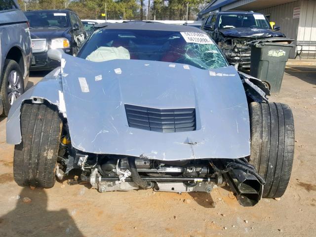 1G1YJ3D71G5101563 - 2016 CHEVROLET CORVETTE S SILVER photo 9