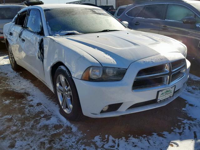 2C3CDXJG8EH166411 - 2014 DODGE CHARGER SX WHITE photo 1