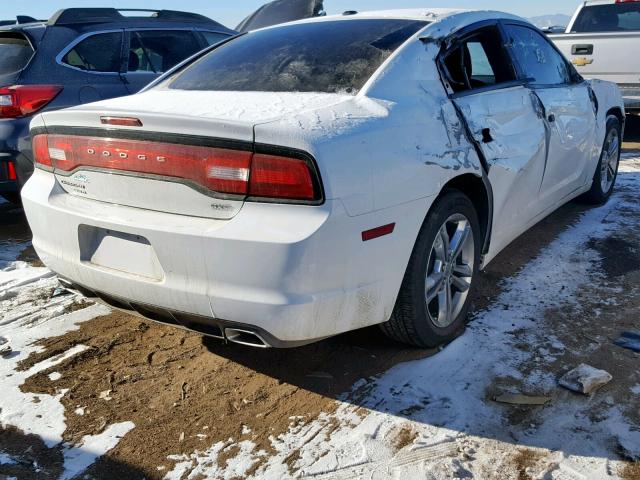 2C3CDXJG8EH166411 - 2014 DODGE CHARGER SX WHITE photo 4