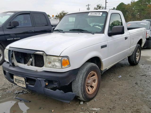 1FTYR10D57PA75473 - 2007 FORD RANGER WHITE photo 2