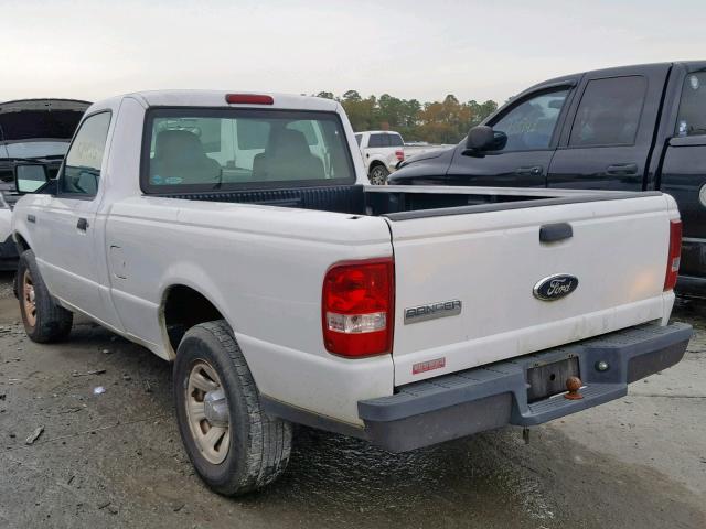 1FTYR10D57PA75473 - 2007 FORD RANGER WHITE photo 3