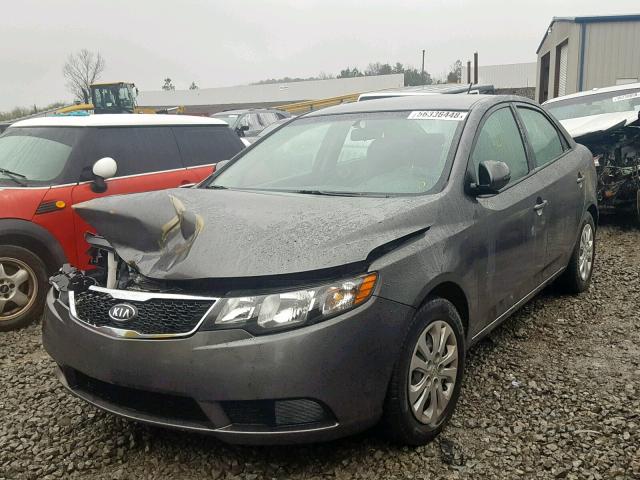 KNAFU4A22D5731914 - 2013 KIA FORTE EX GRAY photo 2