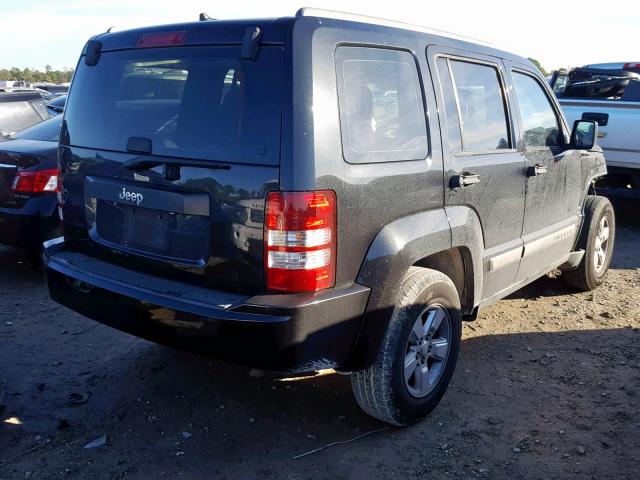 1J4PP2GK8BW552983 - 2011 JEEP LIBERTY SP BLACK photo 4