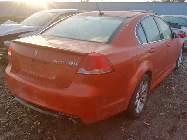 6G2ER57758L131910 - 2008 PONTIAC G8 ORANGE photo 4