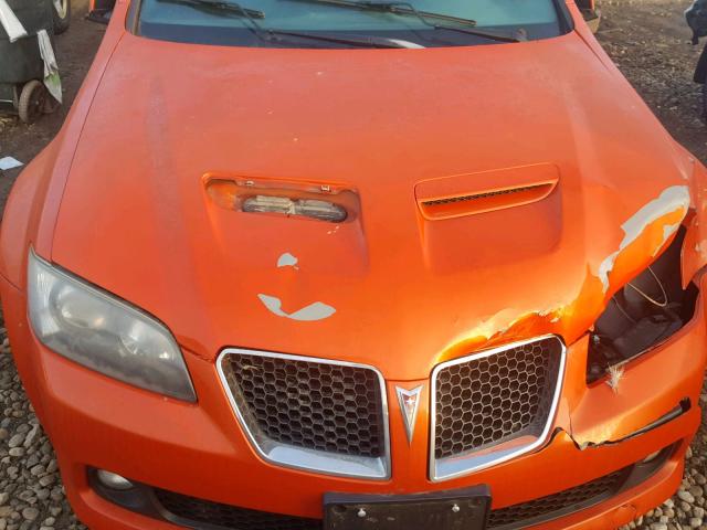 6G2ER57758L131910 - 2008 PONTIAC G8 ORANGE photo 7