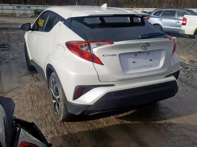 JTNKHMBXXJ1003420 - 2018 TOYOTA C-HR XLE WHITE photo 3