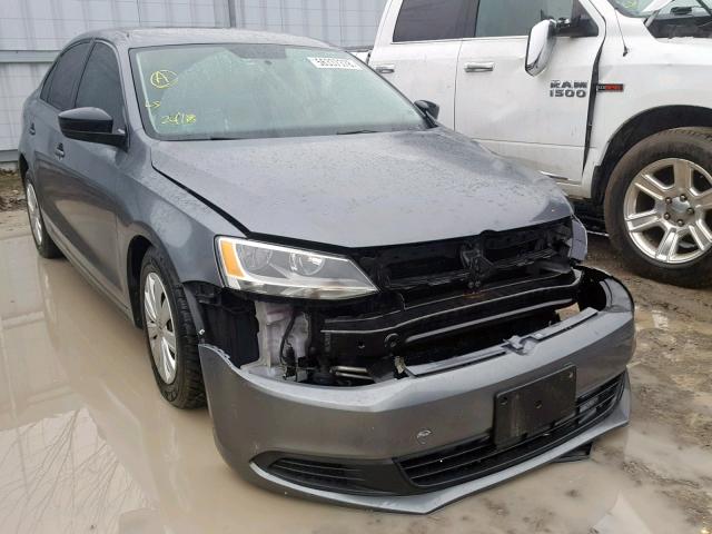 3VW2K7AJ3DM393477 - 2013 VOLKSWAGEN JETTA BASE GRAY photo 1