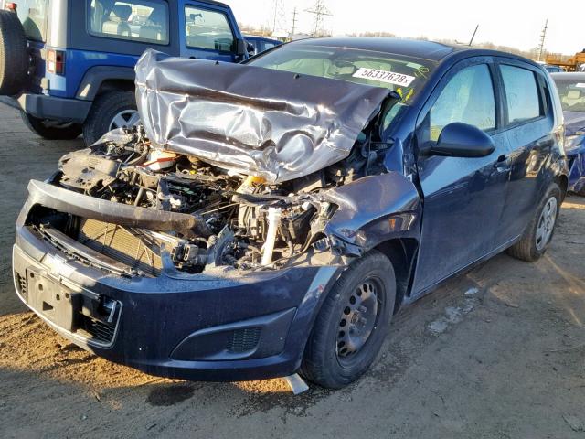1G1JA6SH3F4167034 - 2015 CHEVROLET SONIC LS 蓝色 照片 2