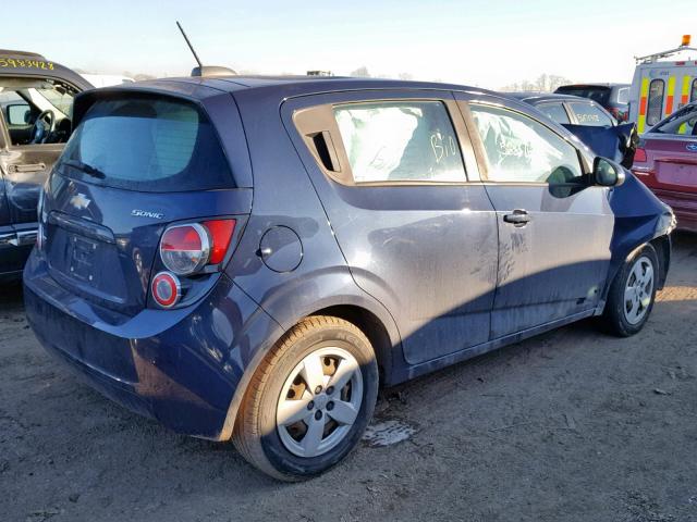1G1JA6SH3F4167034 - 2015 CHEVROLET SONIC LS 蓝色 照片 4