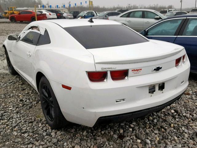 2G1FA1E31D9150204 - 2013 CHEVROLET CAMARO LS WHITE photo 3