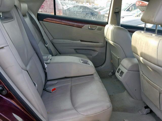 4T1BK3DB6BU379013 - 2011 TOYOTA AVALON BAS Күлгін фото 6