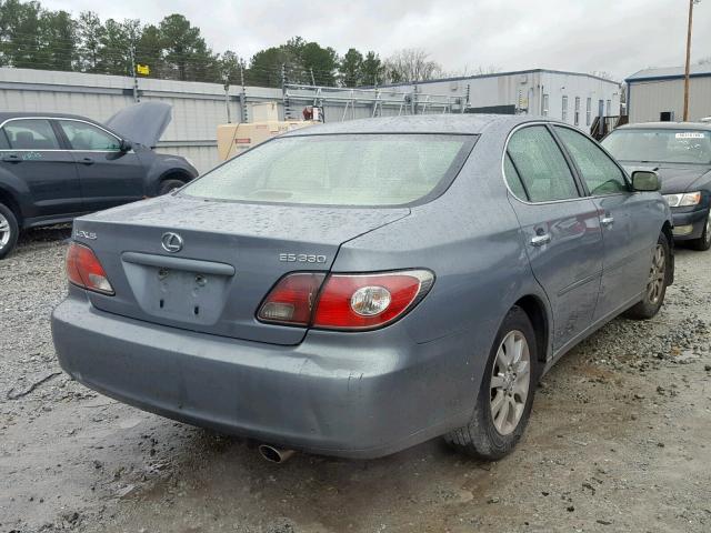 JTHBA30G240010568 - 2004 LEXUS ES 330 GREEN photo 4