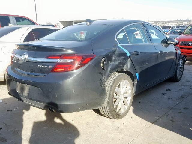 2G4GK5EX4G9173477 - 2016 BUICK REGAL GRAY photo 4