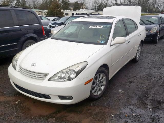 JTHBA30G545032776 - 2004 LEXUS ES 330 WHITE photo 2