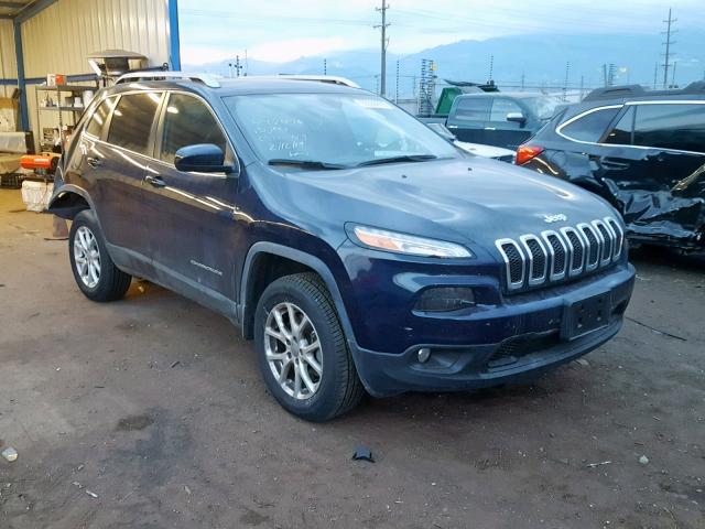 1C4PJMCB7FW654452 - 2015 JEEP CHEROKEE L BLUE photo 1