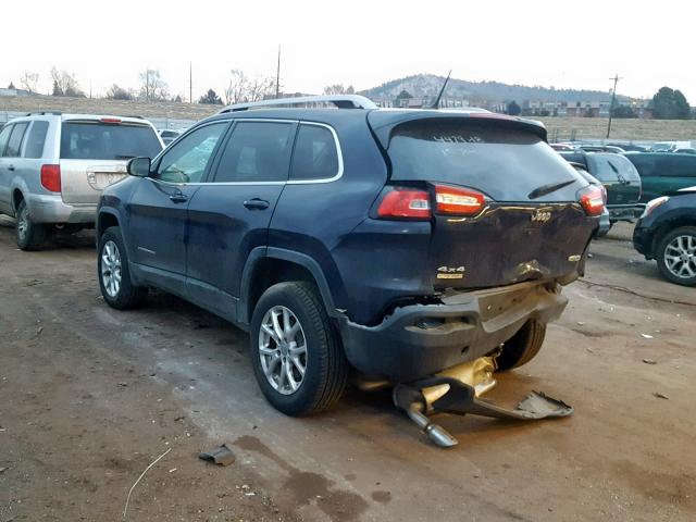 1C4PJMCB7FW654452 - 2015 JEEP CHEROKEE L BLUE photo 3