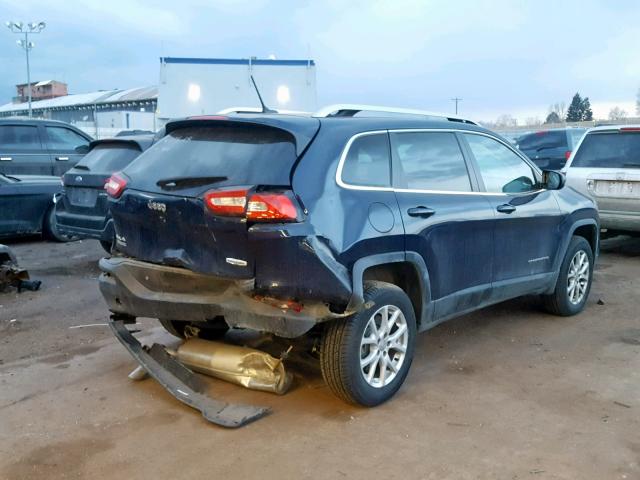 1C4PJMCB7FW654452 - 2015 JEEP CHEROKEE L BLUE photo 4