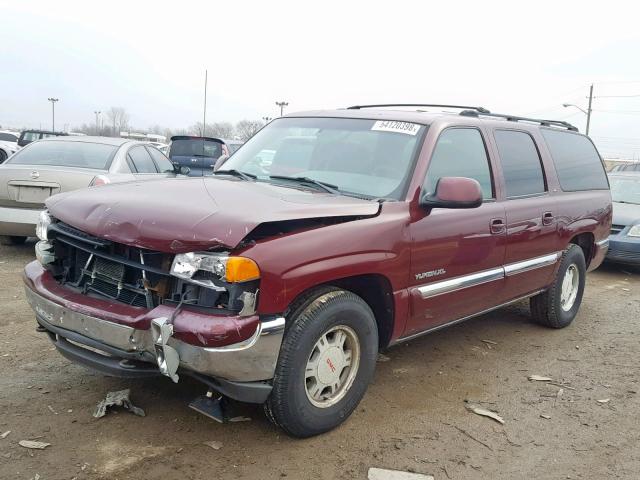 3GKFK16TXYG136904 - 2000 GMC YUKON XL K MAROON photo 2