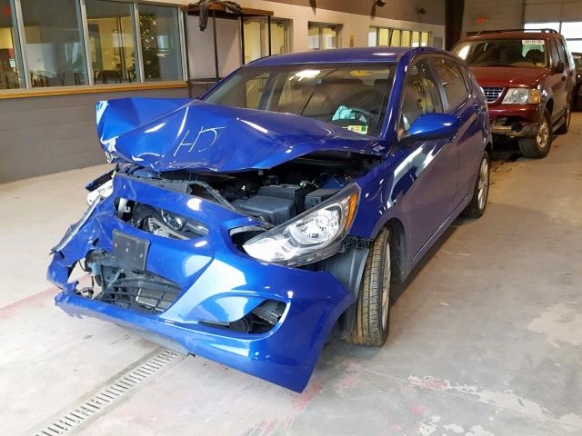 KMHCU5AE8CU017615 - 2012 HYUNDAI ACCENT GLS BLUE photo 2