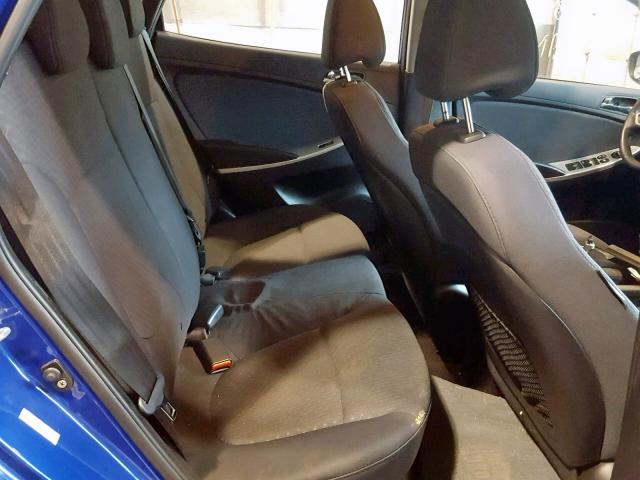 KMHCU5AE8CU017615 - 2012 HYUNDAI ACCENT GLS BLUE photo 6