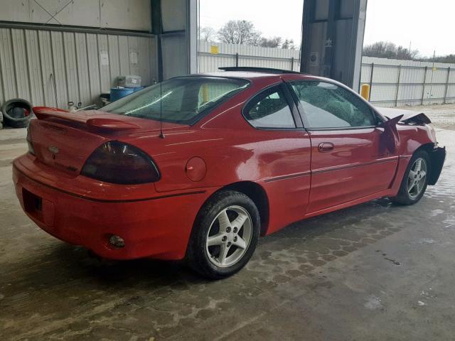 1G2NW12E8XM753298 - 1999 PONTIAC GRAND AM G RED photo 4