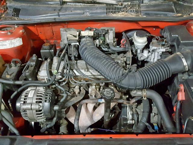 1G1JC1241VM132825 - 1997 CHEVROLET CAVALIER B RED photo 7