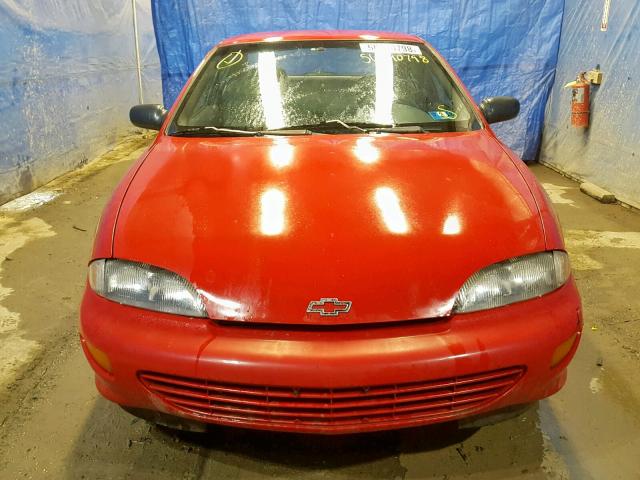 1G1JC1241VM132825 - 1997 CHEVROLET CAVALIER B RED photo 9