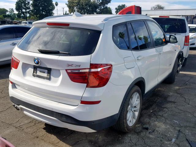 5UXWX9C55H0T10673 - 2017 BMW X3 XDRIVE2 WHITE photo 4