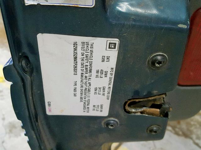 1G2WJ52M4TF263313 - 1996 PONTIAC GRAND PRIX 绿色 照片 10