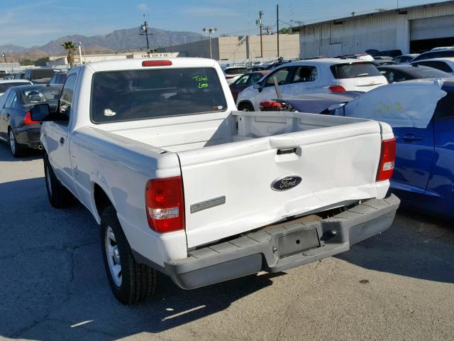 1FTYR10D48PB10943 - 2008 FORD RANGER WHITE photo 3