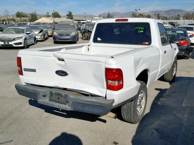 1FTYR10D48PB10943 - 2008 FORD RANGER WHITE photo 4