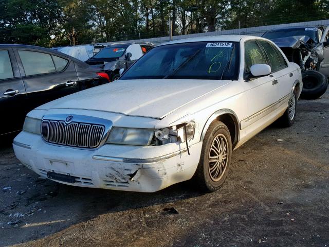 2MEFM74W3XX735197 - 1999 MERCURY GRAND MARQ WHITE photo 2