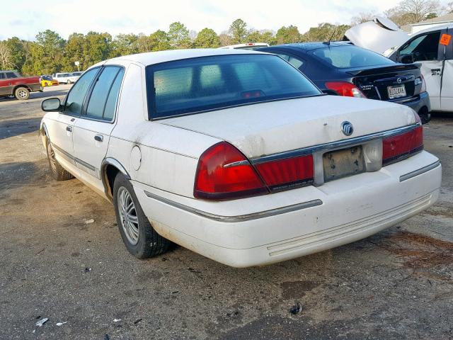 2MEFM74W3XX735197 - 1999 MERCURY GRAND MARQ WHITE photo 3