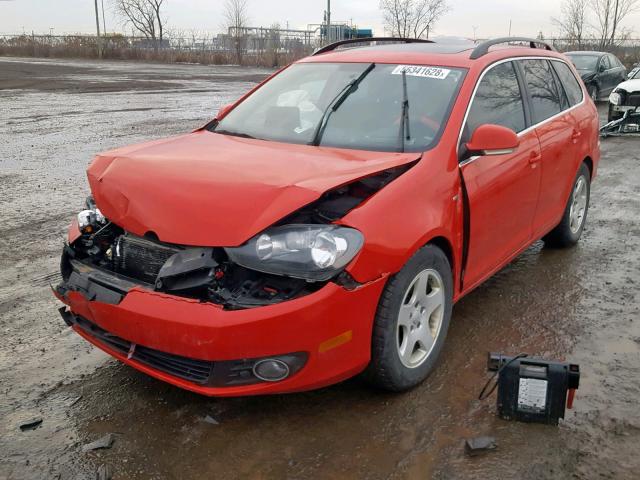 3VWPL7AJ7EM624305 - 2014 VOLKSWAGEN JETTA TDI RED photo 2