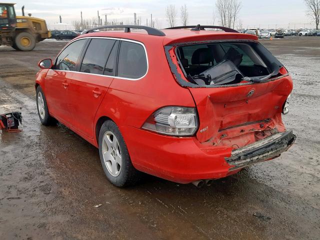 3VWPL7AJ7EM624305 - 2014 VOLKSWAGEN JETTA TDI RED photo 3